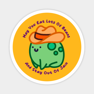 Cowboy western funny saying frog in hat Magnet